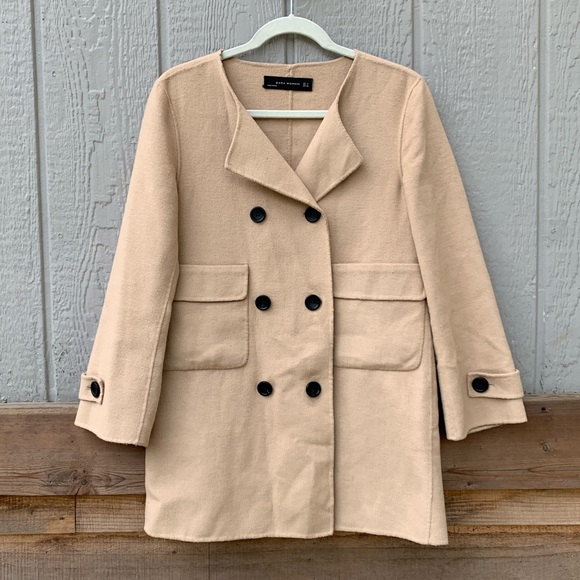 Zara Jackets & Blazers - Zara Woman camel button down blazer trench coat